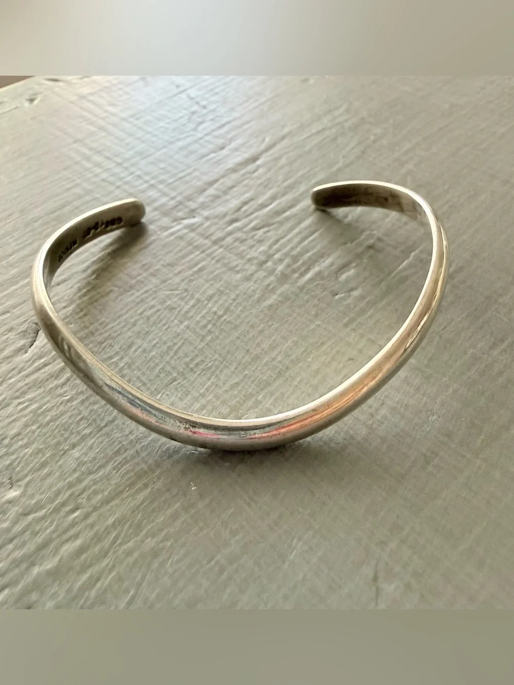 Taxco 925 Sterling Silver Wavy Cuff Bracelet